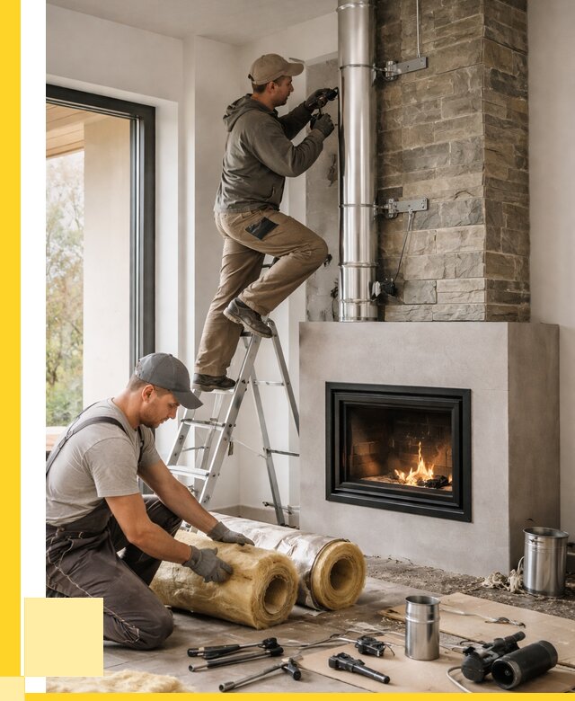 Монтаж дымоходов для каминов в Петрозаводске от 15225 р. ЭриданПтр