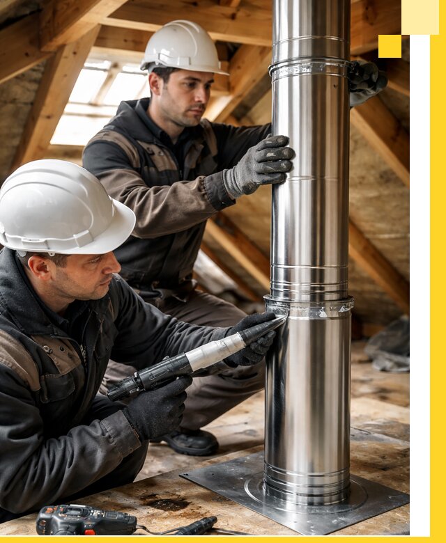Монтаж дымоходов для каминов в Петрозаводске с гарантией качества