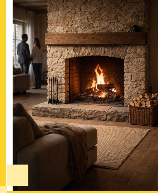 Открытые камины под ключ в Петрозаводске от 152250 р. ЭриданПтр