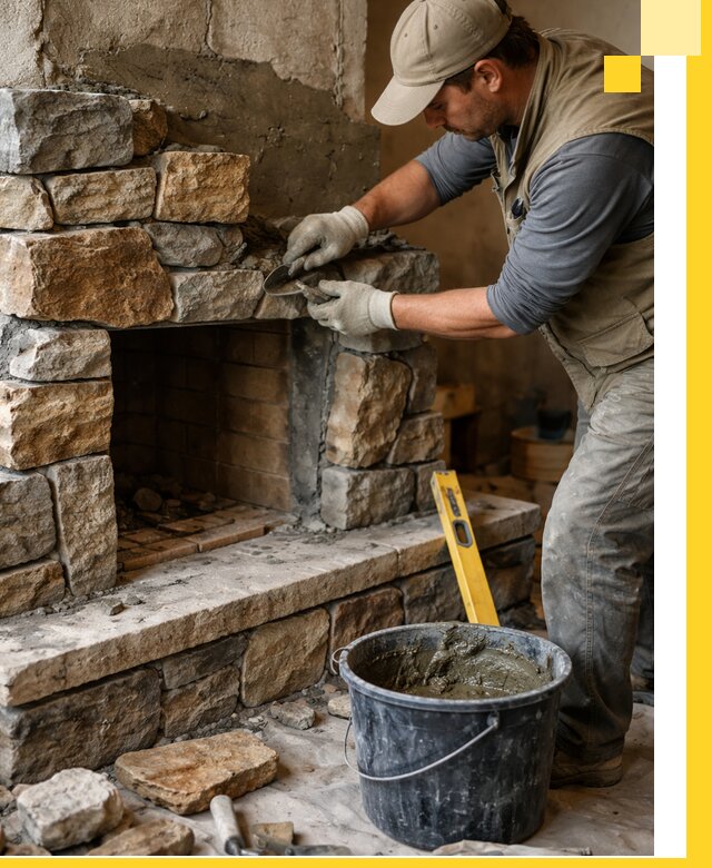 Изготовление и установка каменных каминов под ключ в Петрозаводске