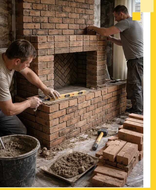 Изготовление и установка кирпичных каминов в Петрозаводске