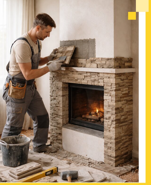 Изготовление и монтаж каминов для дома под ключ в Петрозаводске