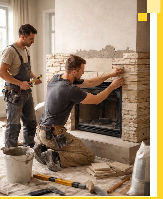 Установка и монтаж каминов для загородного дома в Петрозаводске