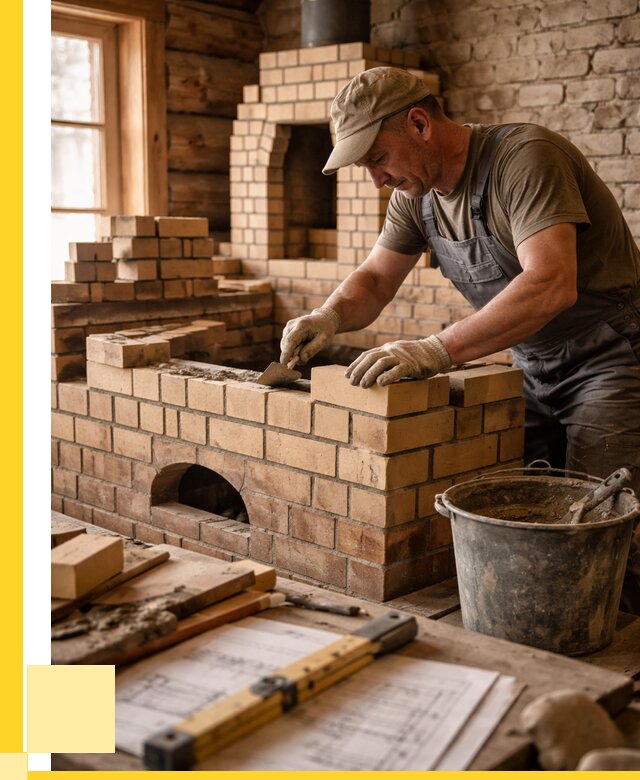 Кладка печей из кирпича в Петрозаводске цены от 30450 р. - ЭриданПтр