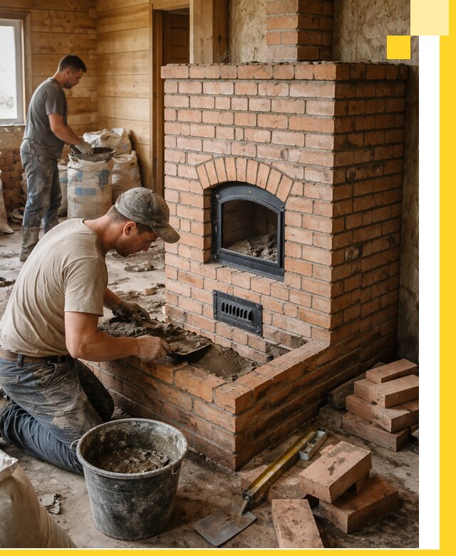 Профессиональное строительство печей в Петрозаводске под ключ