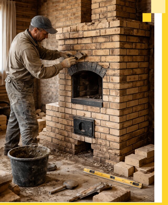 Кирпичные печи под ключ в Петрозаводске: проектирование и кладка