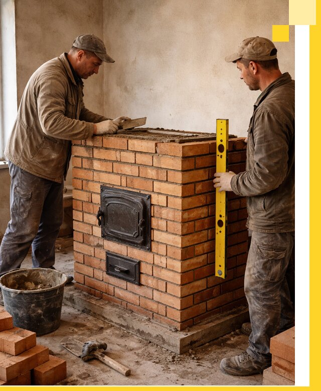 Отопительные печи под ключ в Петрозаводске, установка и сборка