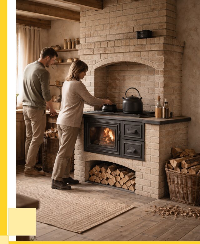 Печи с плитой в Петрозаводске от 45675 р. | ЭриданПтр — кирпичная печь