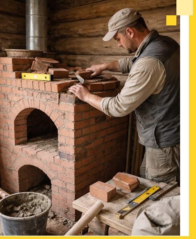 Изготовление и установка русских печей в Петрозаводске под ключ