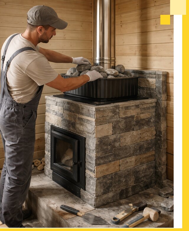 Печи для парной в Петрозаводске, производство, монтаж и обслуживание