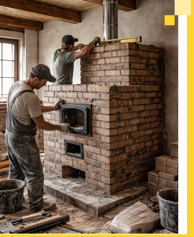 Печи для загородного дома под ключ в Петрозаводске — монтаж и сервис