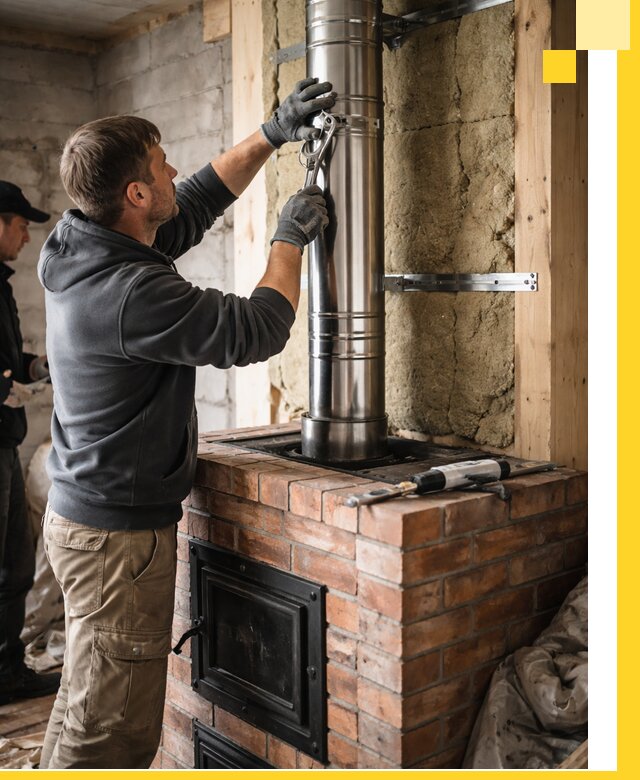 Изготовление и монтаж печей и дымоходов под ключ в Петрозаводске