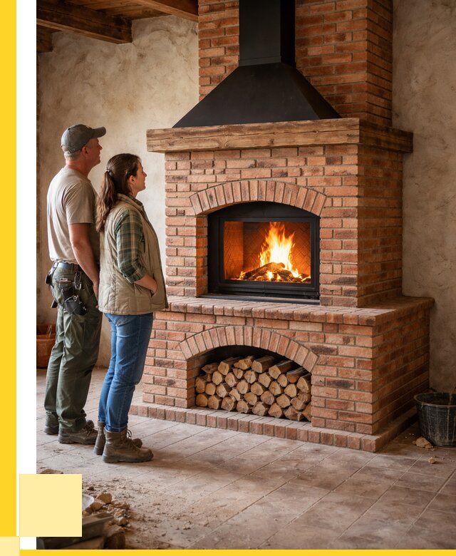 Печи камины из кирпича в Петрозаводске от 121800 р. | ЭриданПтр