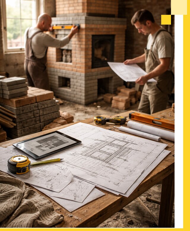 Проекты печей и каминов с индивидуальным дизайном в Петрозаводске