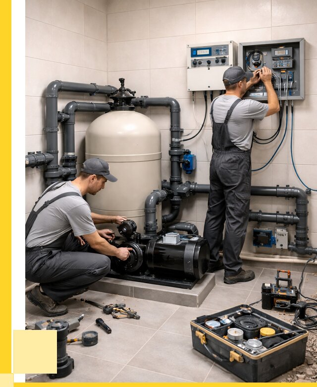 Монтаж оборудования для бассейнов в Петрозаводске от 40600 р. | ЭриданПтр