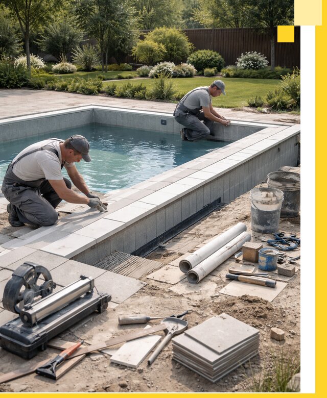 Строительство открытых бассейнов под ключ в Петрозаводске профессионально