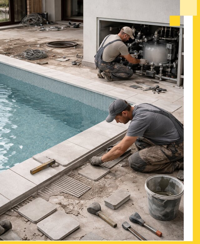 Строительство и монтаж бассейнов в коттедже в Петрозаводске