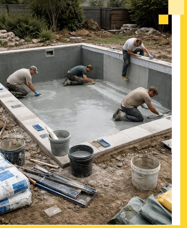 Изготовление и монтаж чаши бассейна под ключ в Петрозаводске