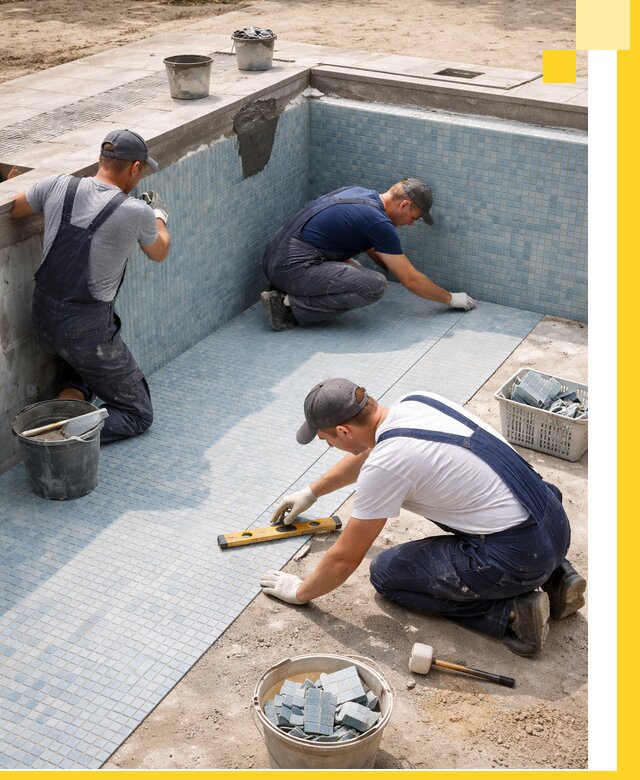 Укладка и установка плитки для бассейнов под ключ в Петрозаводске