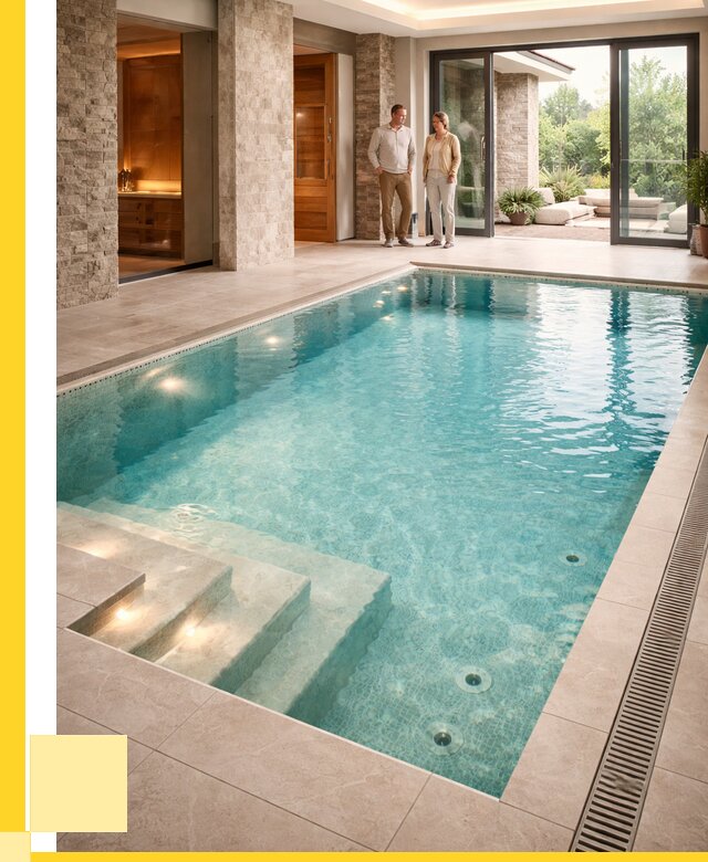 Бассейн во дворе в Петрозаводске: проект, отделка от 1218000 р. | ЭриданПтр