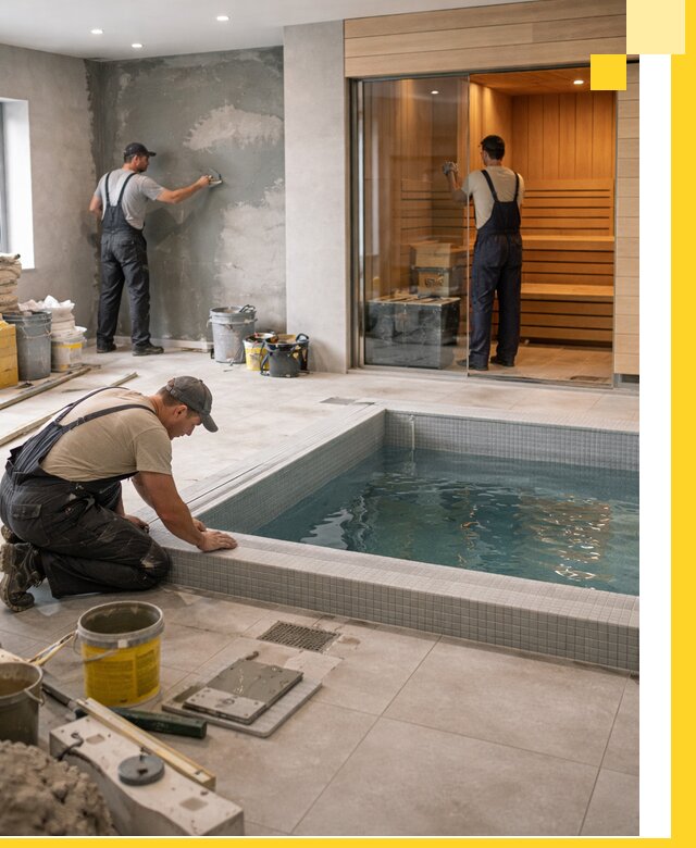 Проектирование и строительство сауны с бассейном в Петрозаводске