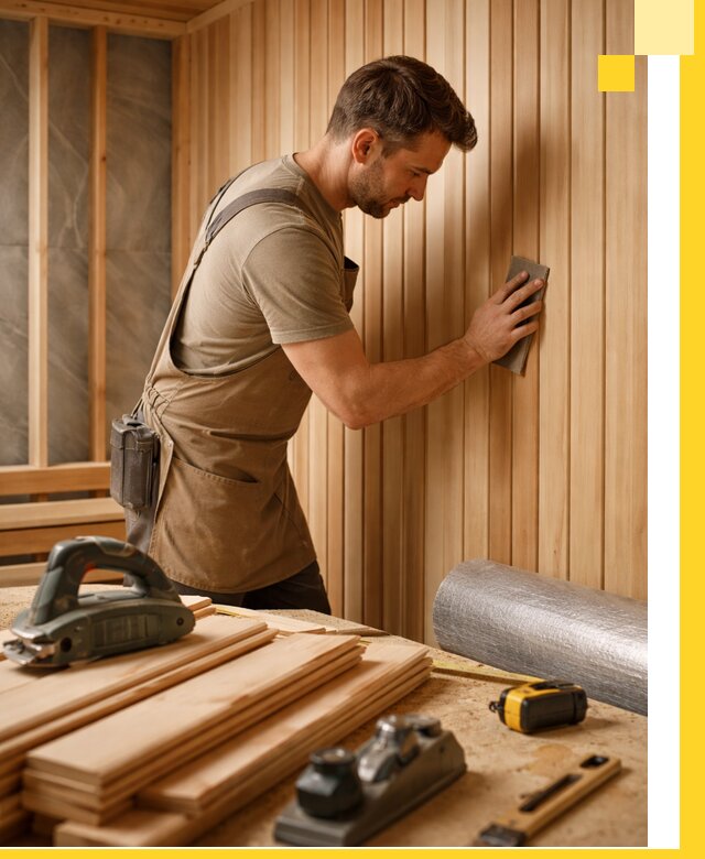 Профессиональная отделка саун и парных под ключ в Петрозаводске