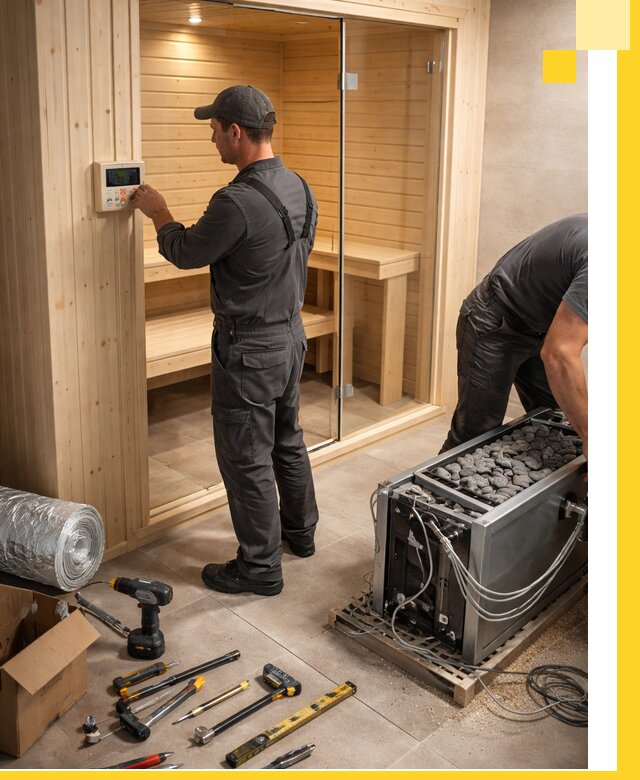 Поставка, установка и монтаж электрических саун в Петрозаводске