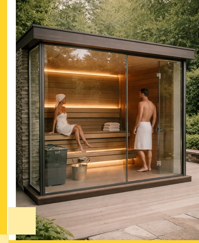 Сауна стеклянная и двери для сауны в Петрозаводске от 253750 р. | ЭриданПтр