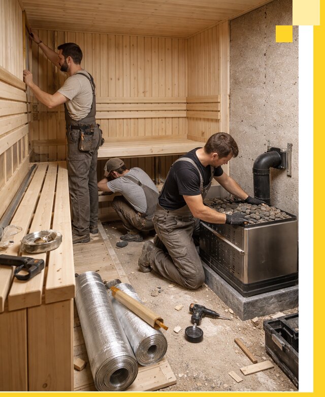 Индивидуальные сауны на заказ в Петрозаводске под ключ, проект и монтаж