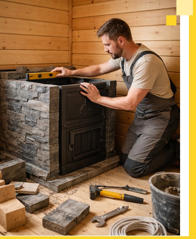 Производство и установка печей для саун под ключ в Петрозаводске