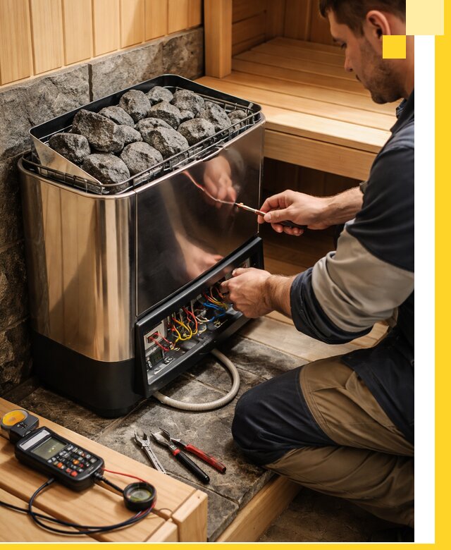 Продажа и установка электрокаменок для саун в Петрозаводске