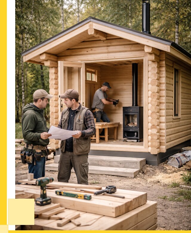 Монтаж бань под ключ в Петрозаводске — от 203000 р. | ЭриданПтр