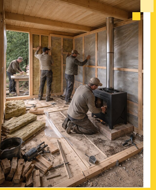 Профессиональный монтаж бань под ключ в Петрозаводске для дома