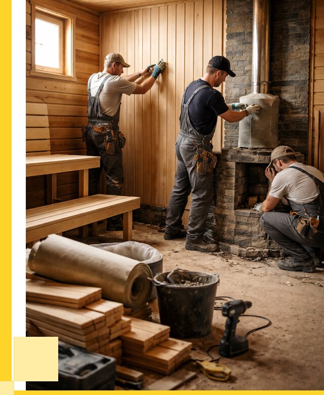 Ремонт бань под ключ в Петрозаводске от 45675 р. | ЭриданПтр