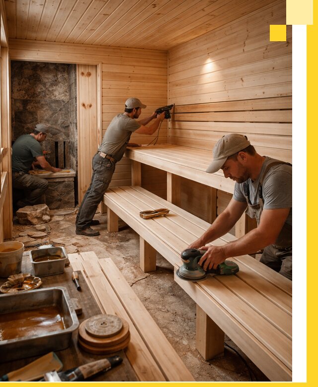 Профессиональная отделка бань в Петрозаводске под ключ, с гарантией