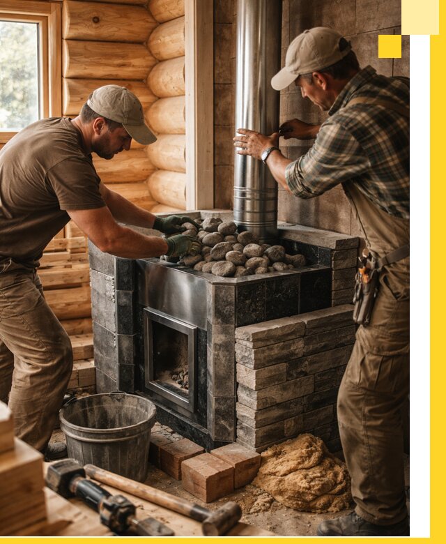 Строительство и отделка русских бань под ключ в Петрозаводске