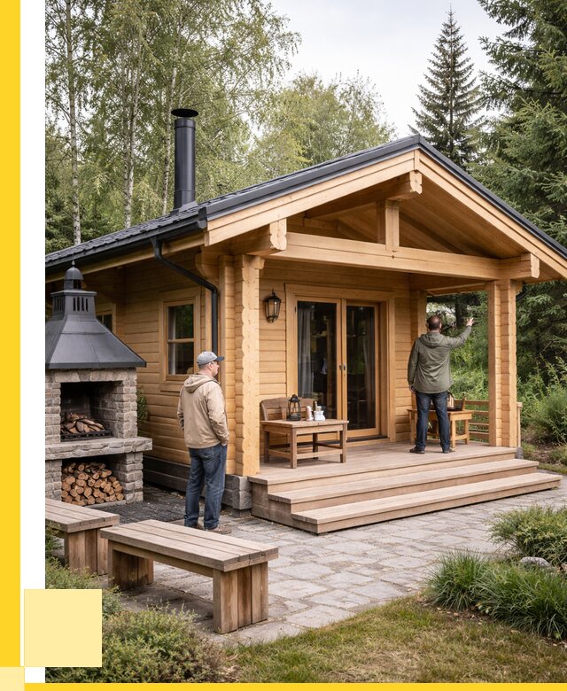 Деревянные бани под ключ в Петрозаводске от 456750 р. | ЭриданПтр