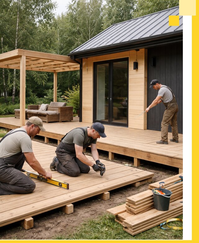 Строительство бань с террасой и бассейном под ключ в Петрозаводске