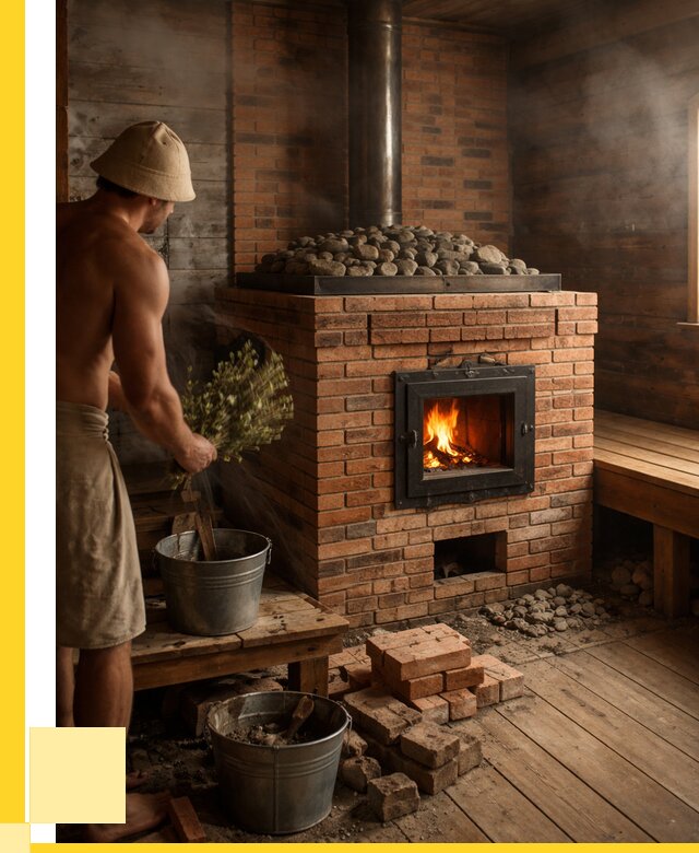 Кирпичные банные печи в Петрозаводске от 91350 р. | ЭриданПтр