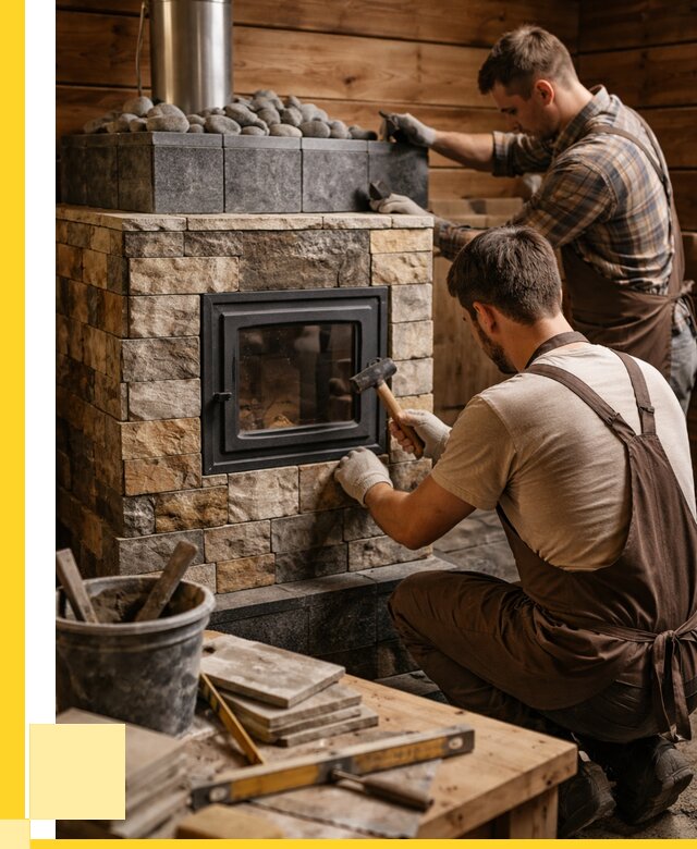 Облицовка банной печи в Петрозаводске от 15225 р. | ЭриданПтр