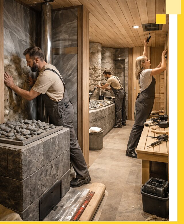 Строительство бань и SPA процедур в Петрозаводске под ключ и отделкой