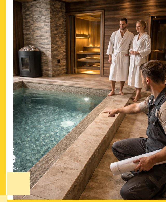 Проект бани с бассейном под ключ в Петрозаводске от 65975 р. | ЭриданПтр