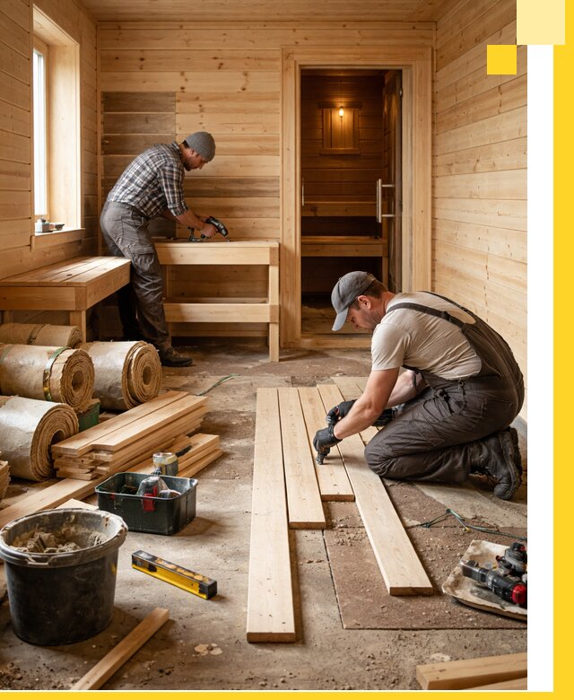 Индивидуальный проект бани с комнатой отдыха под ключ в Петрозаводске