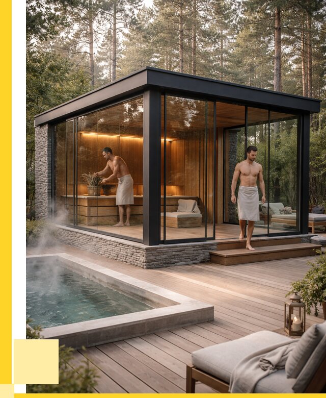 Стеклянные бани и двери в Петрозаводске от 456750 р. | ЭриданПтр