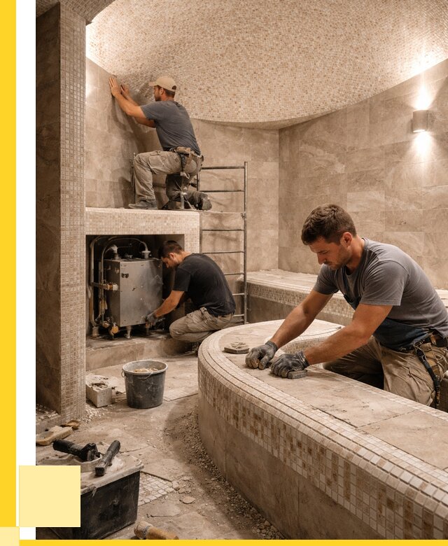 Монтаж хамамов под ключ в Петрозаводске от 253750 р. ЭриданПтр