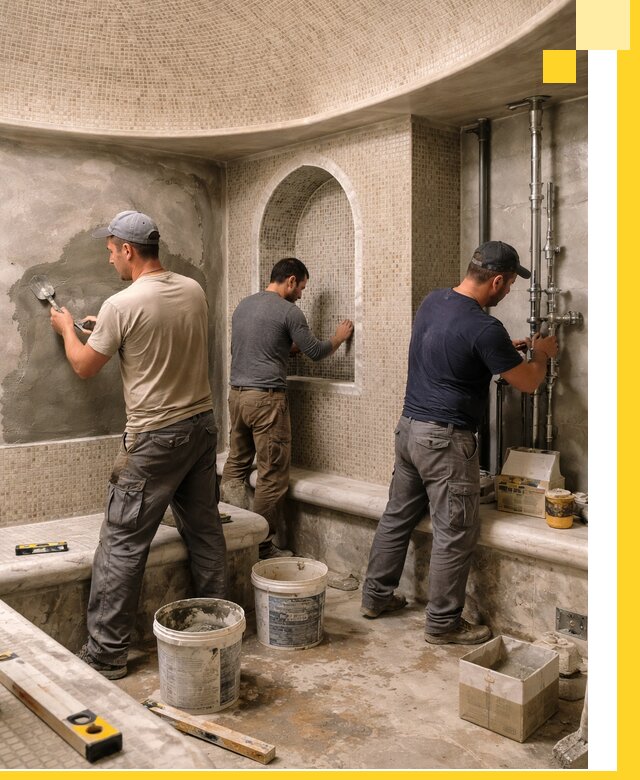 Профессиональный монтаж хамамов под ключ в Петрозаводске с гарантией