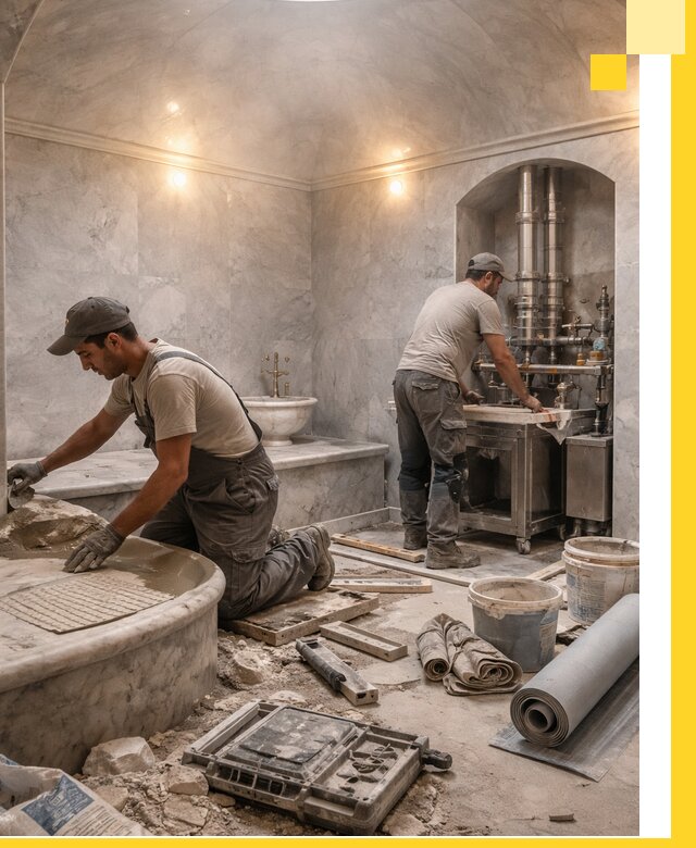 Строительство турецких бань хаммам под ключ в Петрозаводске