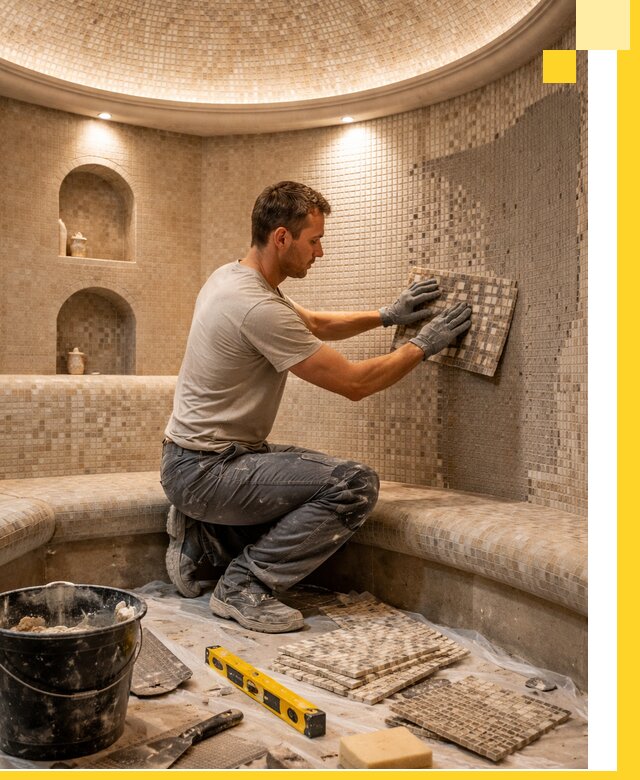 Устройство и монтаж домашнего хамама под ключ в Петрозаводске