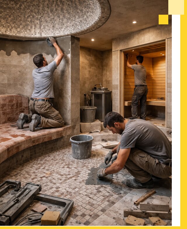 Проект и строительство хамама бани и сауны под ключ в Петрозаводске