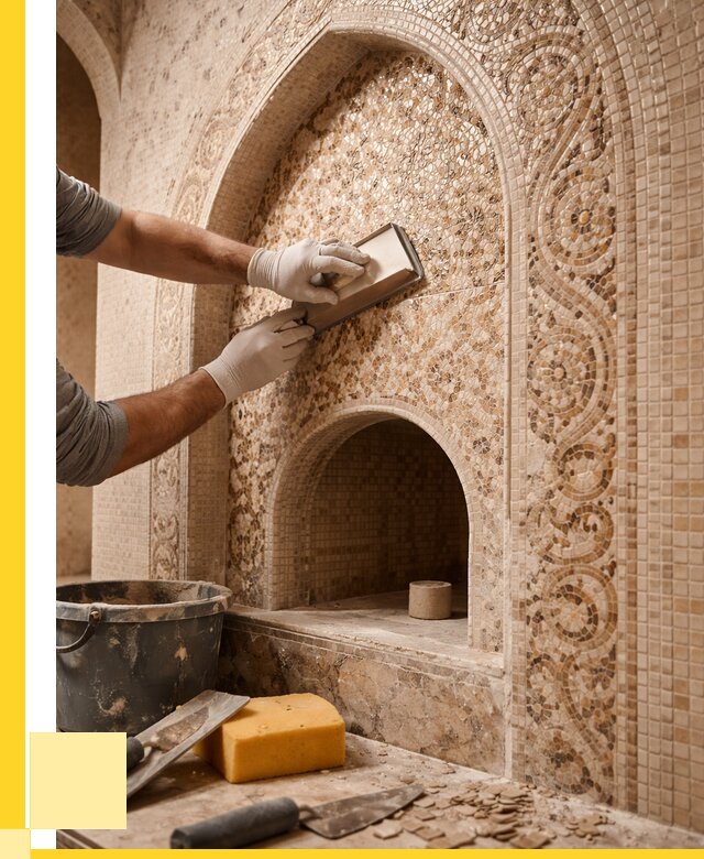 Мозаика для хамама в Петрозаводске под ключ от 5075 р. | ЭриданПтр